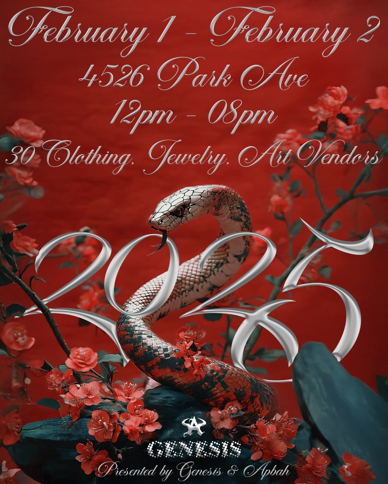 GenesisStudio x ApbahEc YEAR OF THE SNAKE POP-UP 2025