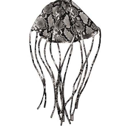 【1of1】Silver Serpent Medusa Leather Hat