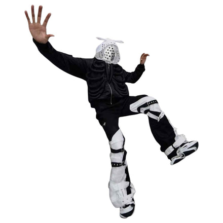 【1of1-REMAKE】 “Tai Chi Panda” Double Belt Multi-Pocket Pants